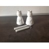 Søde porcelænspiger til lys