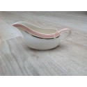 Saucekande med lyserød kant " Flamingo" Made in England
