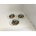 Tallerken med høne og hane