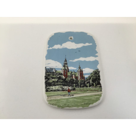 Platte/smørbrik med Rosenborg Slot  - København 800 år