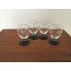 Snapseglas fra Holmegaard med slibninger( 3 streger og 3 blade)?